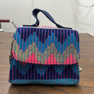 New America & Beyond Colorful Patterned Women's Mini Bag 6" L x 5" W x 2.5" H